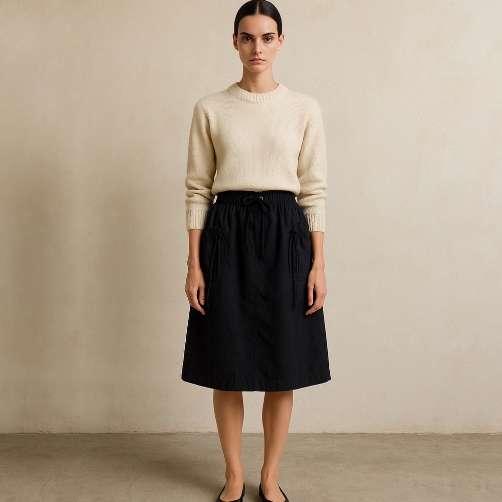 JNBY Black Women's Drawstring Skirt